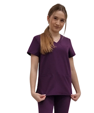 Bluza medyczna Basic Premium - fioletowa