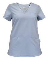 Bluza medyczna Basic Premium - niebieska