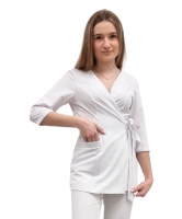 Komplet medyczny Scrubs Basic Premium - Biały