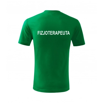 Koszulka medyczna Fizjoterapeuta - zielona