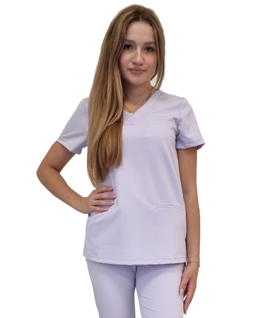 Bluza medyczna Basic Premium - wrzosowa