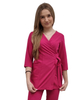 Komplet medyczny Scrubs Basic Premium - Amarant