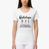 T-shirt damski z nadrukiem Radiologia - szary