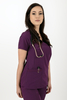 Elastyczna bluza medyczna damska / scrubs M-390XC/fioletowy