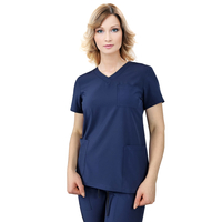 Bluza medyczna elastyczna Regular Fit  - granatowa