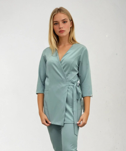 Bluza medyczna kosmetyczna - LISA - mięta