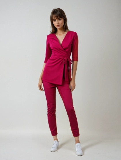 Bluza chirurgiczna damska - LISA - amarant
