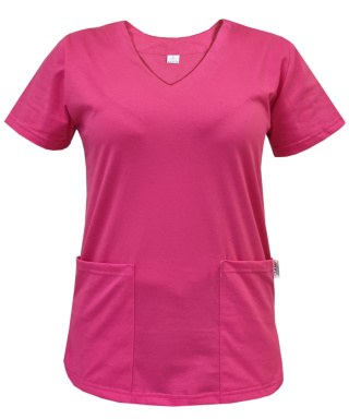 Bluza chirurgiczna damska - ZOE - amarantowa