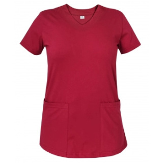 Bluza chirurgiczna damska - ZOE - bordowa