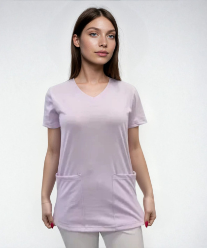Bluza chirurgiczna damska - ZOE - jasny fiolet