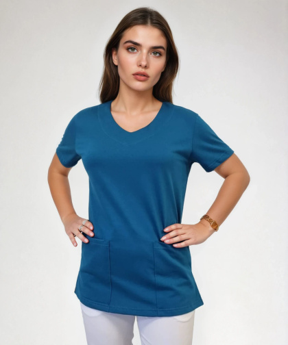 Bluza chirurgiczna damska - ZOE - morska