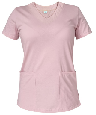 Bluza chirurgiczna damska - ZOE - różowa