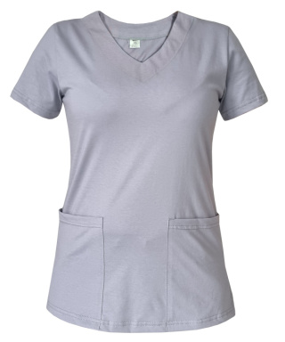 Bluza chirurgiczna damska - ZOE - szara