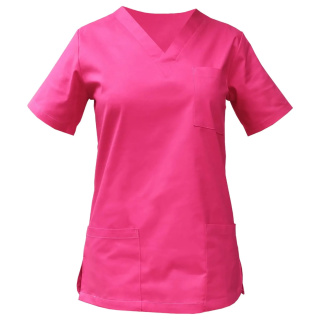Bluza chirurgiczna medyczna damska - OLIVIA - amarant