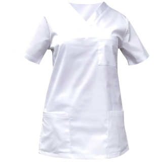 Bluza chirurgiczna medyczna damska - OLIVIA - biały