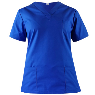 Bluza chirurgiczna medyczna damska - OLIVIA - chabrowy