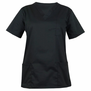 Bluza chirurgiczna medyczna damska - OLIVIA - czarny