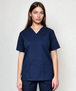 Bluza chirurgiczna medyczna damska - OLIVIA - granat