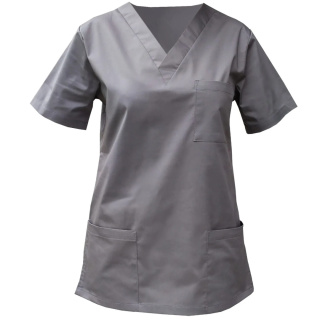 Bluza chirurgiczna medyczna damska - OLIVIA - szary