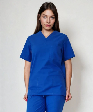 Bluza medyczna damska - AMELIA - chabrowy