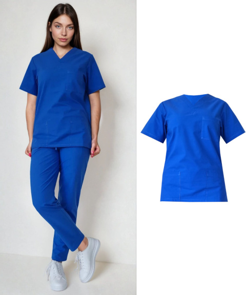 Bluza medyczna damska - AMELIA - chabrowy Bluza medyczna damska - AMELIA - chabrowy