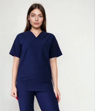 Bluza medyczna damska - AMELIA - granat