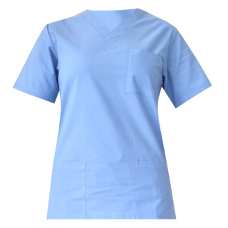 Bluza medyczna damska - AMELIA - niebieski