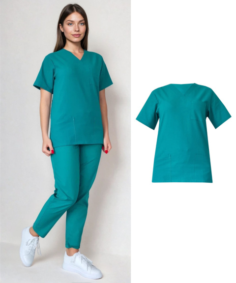 Bluza medyczna damska - AMELIA - zielony Bluza medyczna damska - AMELIA - zielony