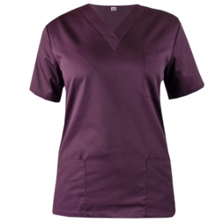 Bluza medyczna damska - ARIA - śliwka