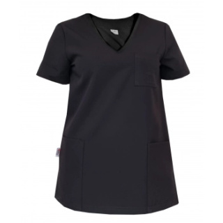 Bluza medyczna damska - CASSIE - czarny