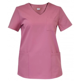 Bluza medyczna damska - CASSIE - brudny róż