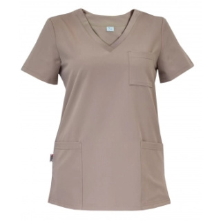 Bluza medyczna damska - CASSIE - beż