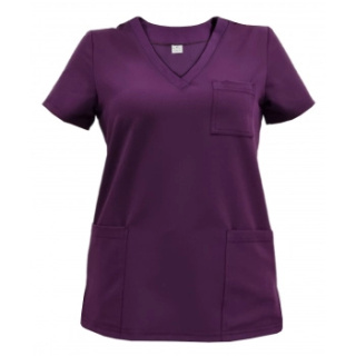 Bluza medyczna damska - CASSIE - fiolet