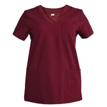Bluza medyczna damska - CASSIE - bordo