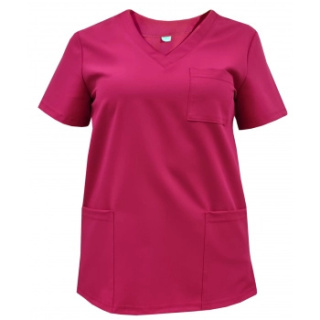 Bluza medyczna damska - CASSIE - amarant