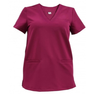 Bluza medyczna damska - DAISY - wiśnia