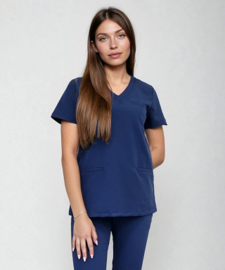 Bluza medyczna damska - DAISY - granat