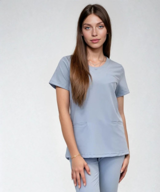 Bluza medyczna damska - DAISY - niebieski