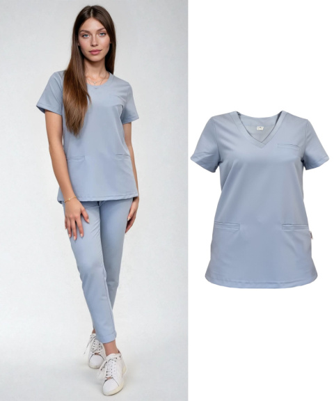 Bluza medyczna damska - DAISY - niebieski Bluza medyczna damska - DAISY - niebieski