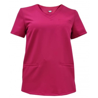 Bluza medyczna damska - DAISY - amarant