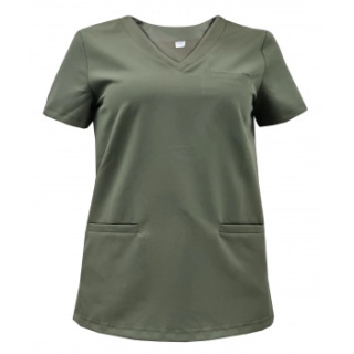 Bluza medyczna damska - DAISY - oliwka
