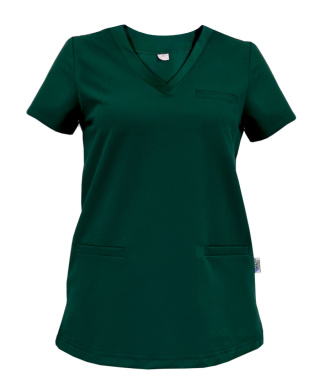 Bluza medyczna damska - DAISY - zielona butelka
