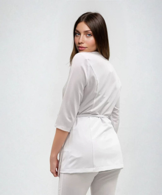 Bluza medyczna kosmetyczna - LISA - biały