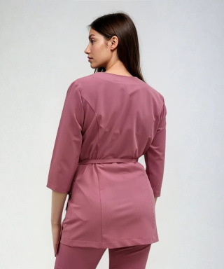 Bluza medyczna kosmetyczna - LISA - brudny róż