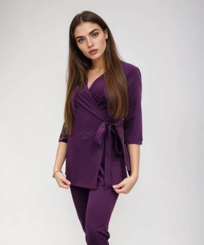 Bluza medyczna kosmetyczna - LISA - fiolet