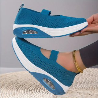 Buty oddychające z poduszką powietrzną AirStride Med - niebieskie
