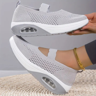 Buty oddychające z poduszką powietrzną AirStride Med - jasnoszare