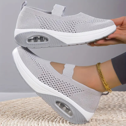 Buty oddychające z poduszką powietrzną AirStride Med - jasnoszare