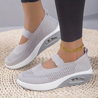Buty oddychające z poduszką powietrzną AirStride Med - jasnoszare