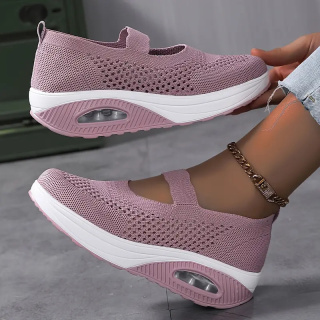 Buty oddychające z poduszką powietrzną AirStride Med - różowe